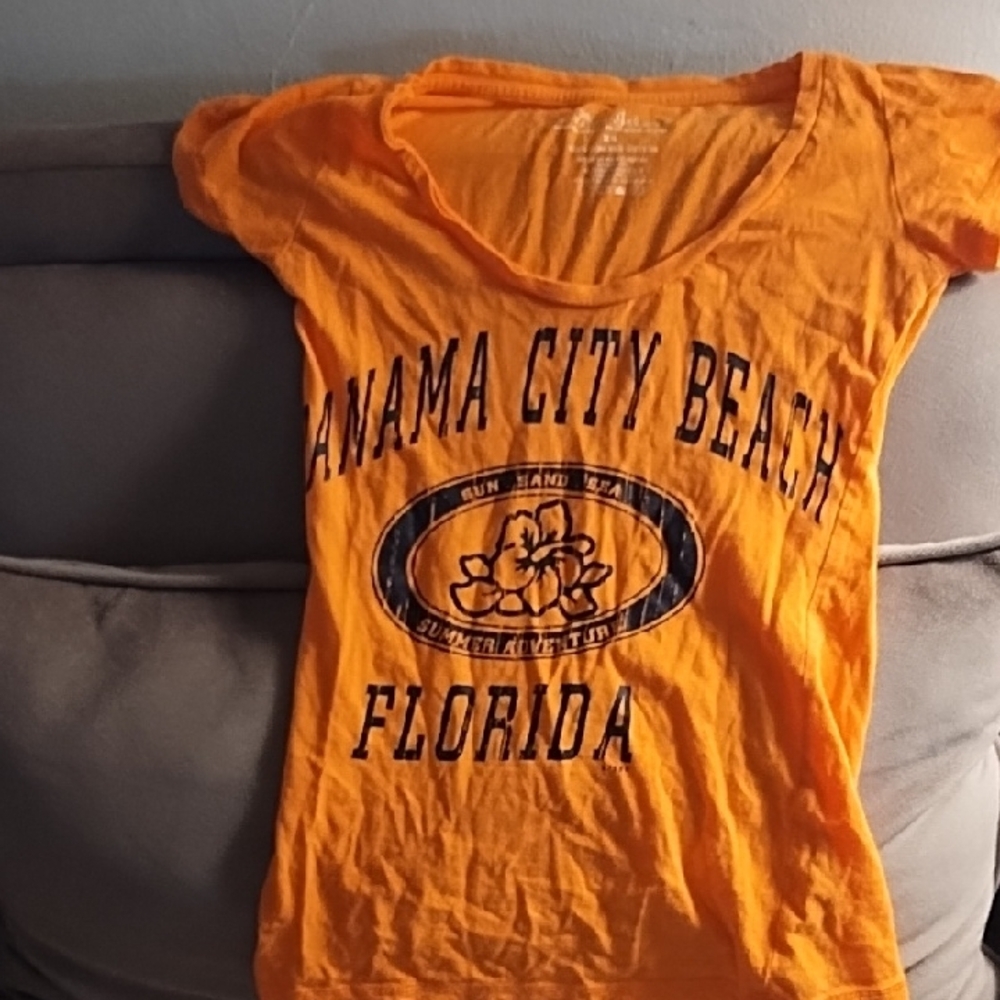 Vibrant Orange Panama City Beach Tee